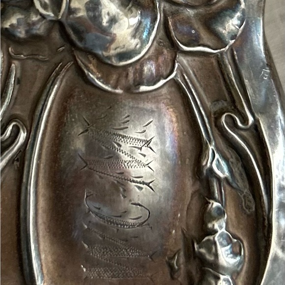 Vintage brush set in an Art Nouveau design - Picture 3 of 7